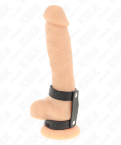 Alternative view of KINK - ADJUSTABLE DOUBLE LEATHER PENIS RING