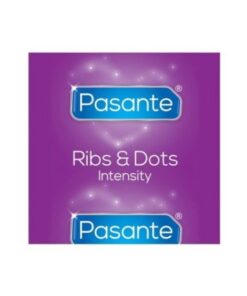 Alternative view of PASANTE - RIBS  DOTS INTENSITY CONDOMS 144 UNITS