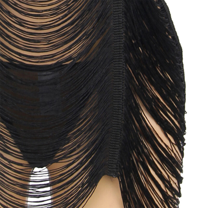 SUBBLIME - 954239 STRAPPY DRESS + THONG BLACK L/XL - Image 4