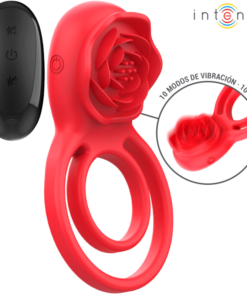 INTENSE - GAIL STIMULATOR ROSE 10 VIBRATIONS RED REMOTE CONTROL