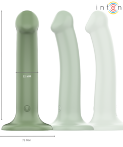 Alternative view of INTENSE - BECCA VIBRATOR WITH SUCTION CUP 10 VIBRATIONS GREEN REMOTE CONTROL