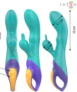 Alternative view of INTENSE - FRED RABBIT VIBRATOR BLUE