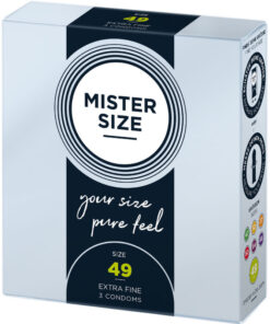 Alternative view of MISTER SIZE - CONDOM SIZE S 49 MM (3 UNITS)