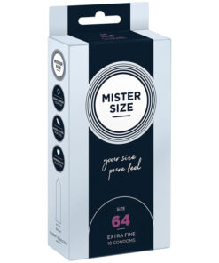 MISTER SIZE - CONDOMS SIZE XXL 64 MM (10 UNITS)