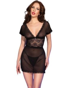 CHILIROSE - CR 4830 BABYDOLL BLACK S