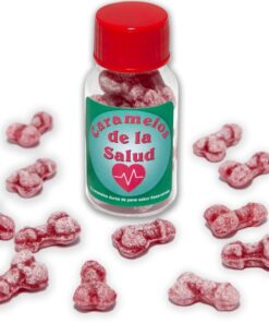 DIABLO PICANTE - 12 HEALTH CANDIES PENIS SHAPE STRAWBERRY/CHERRY