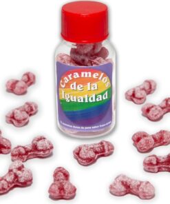 DIABLO PICANTE - 12 STRAWBERRY/CHERRY PENIS SHAPE EQUALITY CANDIES