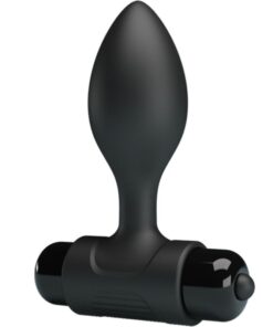 PRETTY LOVE - VIBRA BUTT 10 VIBRATIONS ANAL PLUG BLACK