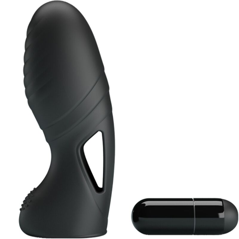 PRETTY LOVE - ALAN SILICONE FINGER VIBRATOR BLACK - Image 4