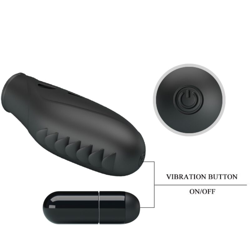 PRETTY LOVE - GILO SILICONE FINGER VIBRATOR BLACK - Image 5