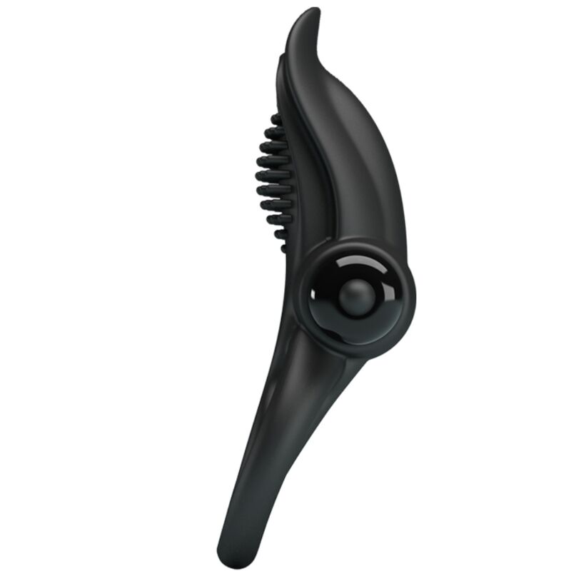 PRETTY LOVE - DOUBLE VIBRATING RING + CLITORIS STIMULATOR 10 VIBRATIONS BLACK - Image 2