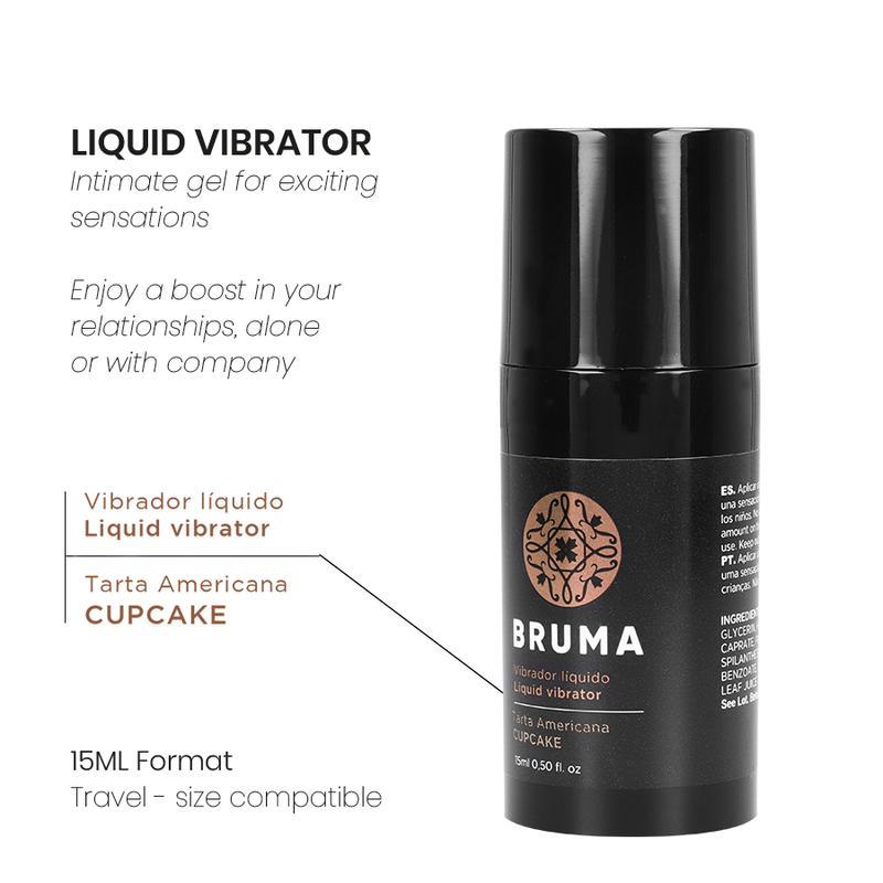 BRUMA - LIQUID VIBRATOR ULTRA SLIDING CUPCAKE 15 ML - Image 3