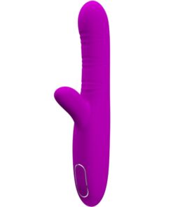 PRETTY LOVE - ANGELIQUE MULTIFUNCTION VIBRATOR + CLITORIS STIMULATOR PURPLE