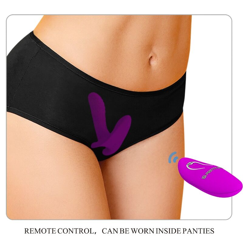 PRETTY LOVE - MASSAGER VIBRATOR 12 VIBRATIONS REMOTE CONTROL PURPLE - Image 4