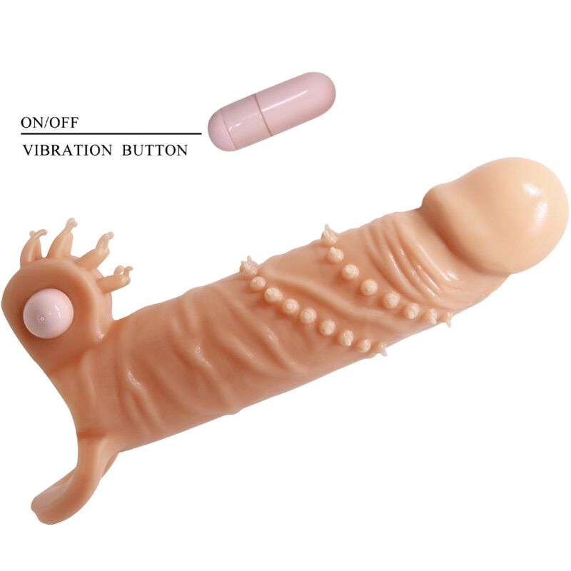 PRETTY LOVE - CONNOR PENIS SLEEVE + CLITORIS STIMULATOR FLESH - Image 5