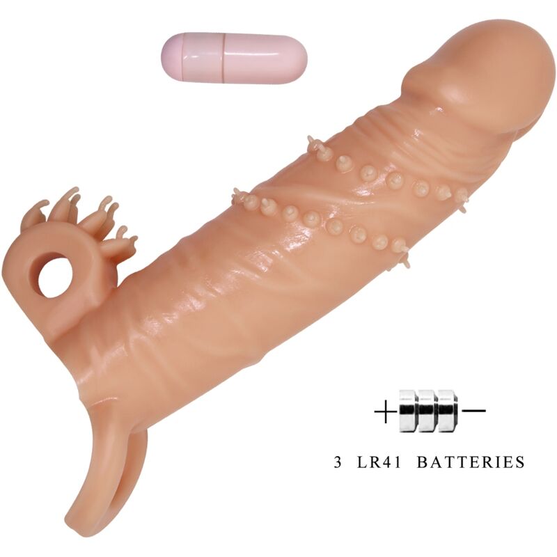 PRETTY LOVE - CONNOR PENIS SLEEVE + CLITORIS STIMULATOR FLESH - Image 4
