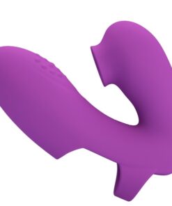 Alternative view of PRETTY LOVE - ATHENA FINGER VIBRATOR WITH CLITORIS STIMULATOR PURPLE
