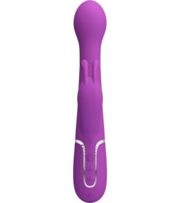 Alternative view of PRETTY LOVE - DEJON 3 IN 1 MULTIFUNCTION RABBIT VIBRATOR  PURPLE