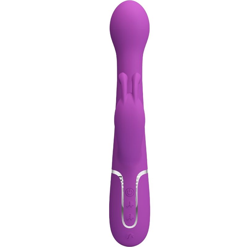 PRETTY LOVE - DEJON 3 IN 1 MULTIFUNCTION RABBIT VIBRATOR PURPLE - Image 2