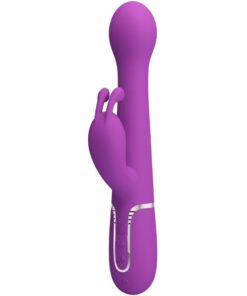 PRETTY LOVE - DEJON 3 IN 1 MULTIFUNCTION RABBIT VIBRATOR  PURPLE