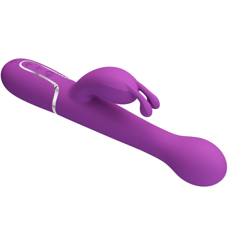PRETTY LOVE - DEJON 3 IN 1 MULTIFUNCTION RABBIT VIBRATOR PURPLE - Image 4