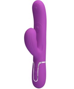 PRETTY LOVE - PERLITA 3 IN 1 MULTIFUNCTION RABBIT VIBRATOR  PURPLE