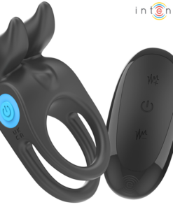 INTENSE - SAM VIBRATOR DOUBLE PENIS RING 10 VIBRATIONS BLACK