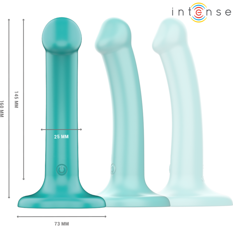 INTENSE - KATIE VIBRATOR WITH SUCTION CUP 10 VIBRATIONS BLUE REMOTE CONTROL - Image 2