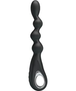 PRETTY LOVE - FEDERER ANAL VIBRATOR 12 VIBRATIONS BLACK