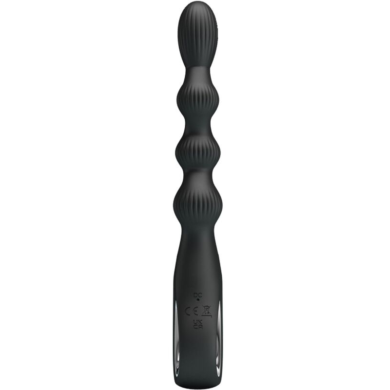 PRETTY LOVE - FEDERER ANAL VIBRATOR 12 VIBRATIONS BLACK - Image 2
