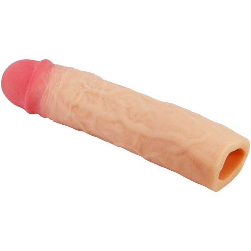 PRETTY LOVE - DEREK PENIS SLEEVE WITH 7.6 CM EXTENSION FLESH - Image 3