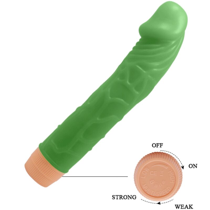 BAILE - BILL REALISTIC VIBRATOR 22.5 CM GREEN - Image 4