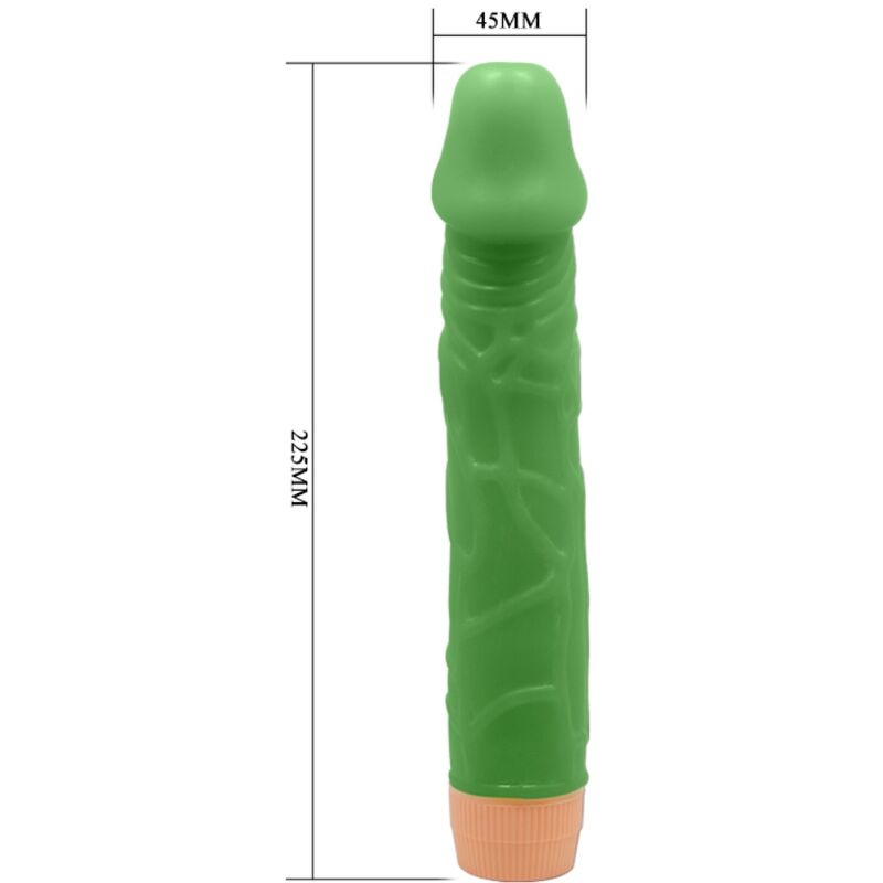BAILE - BILL REALISTIC VIBRATOR 22.5 CM GREEN - Image 5