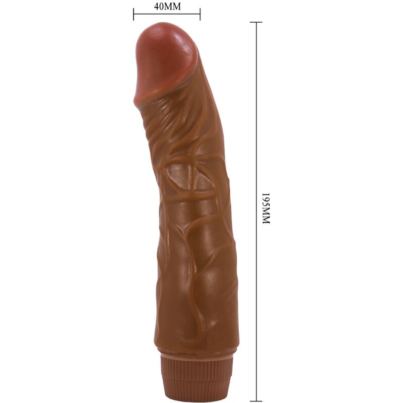 BAILE - JEFF REALISTIC VIBRATOR 19.5 CM MULATTO - Image 3