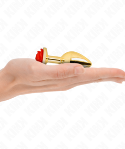 KINK -  PLUG ANAL GOLD ROSE RED SIZE S
