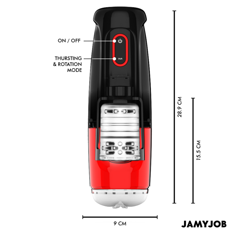 JAMYJOB - STORM AUTOMATIC VAGINA MASTURBATOR 10 ROTATION AND THRUST MODES - Image 3