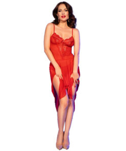 Alternative view of CHILIROSE - CR 4847 BABYDOLL RED S/M