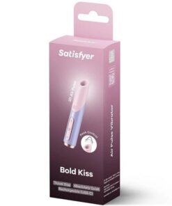 Alternative view of SATISFYER - BOLD KISS WAVE CLITORIS STIMULATOR PINK / VIOLET