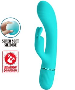 PRETTY LOVE - SCOCCO VIBRATOR RABBIT TURQUOISE