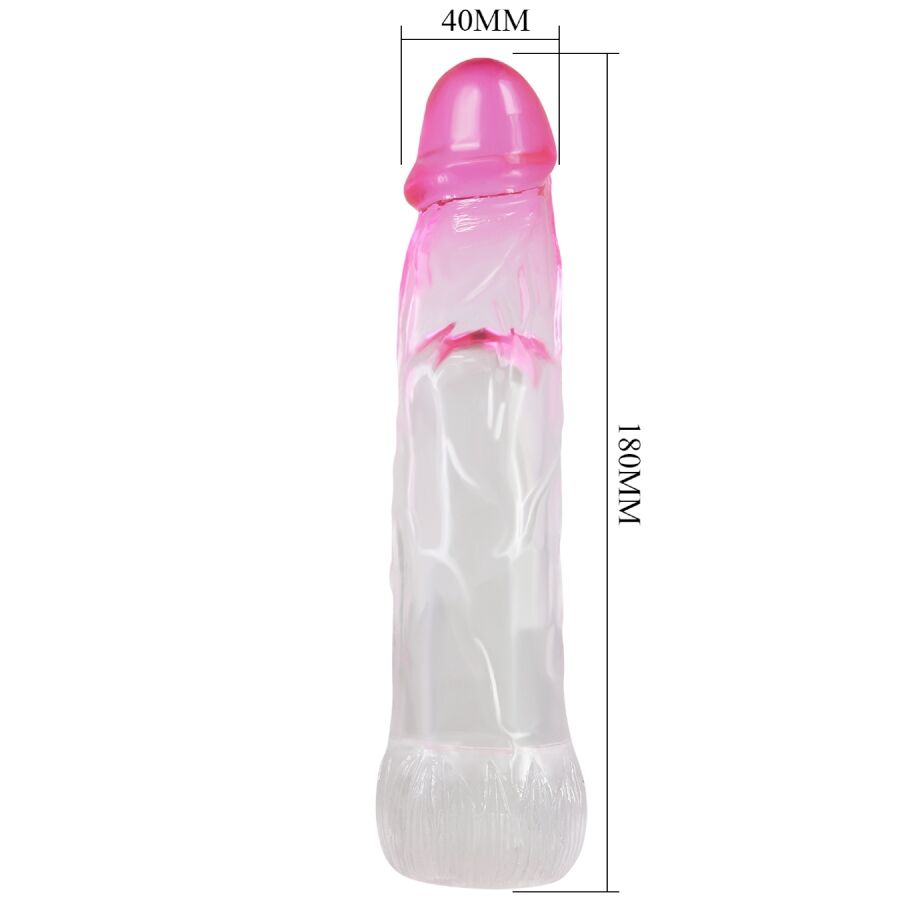 PRETTY LOVE - NERON REALISTIC 6 CM ENLARGEMENT SHEATH FOR PENIS PINK - Image 4