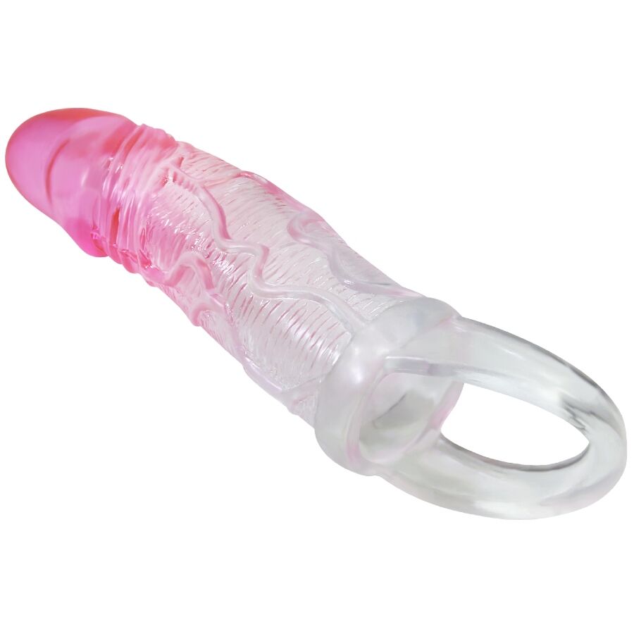 PRETTY LOVE - ODES REALISTIC 2 CM ENLARGEMENT SHEATH FOR PENIS PINK - Image 3