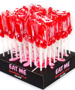 SECRETPLAY - DISPLAY ASSORTMENT PENIS LOLLIPOPS STRAWBERRY 40 UNITS