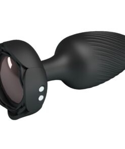 Alternative view of PRETTY LOVE - VARIAN ANAL PLUG WITH  LED LIGHT BLACK 10.8 CM