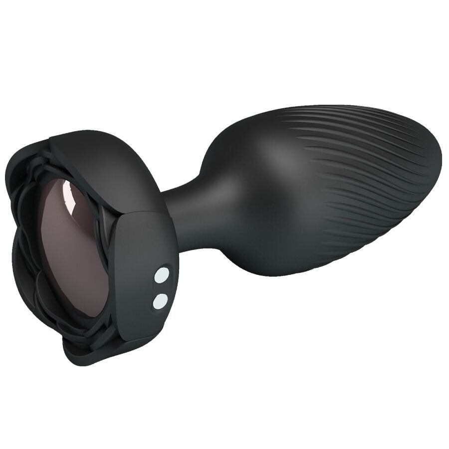 PRETTY LOVE - OSBORN ANAL PLUG WITH LED LIGHT BLACK 9.8 CM - Image 2
