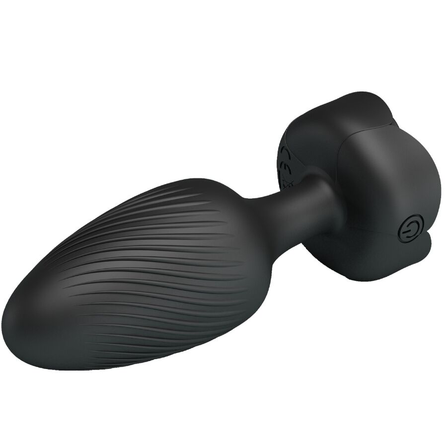PRETTY LOVE - OSBORN ANAL PLUG WITH LED LIGHT BLACK 9.8 CM - Image 5