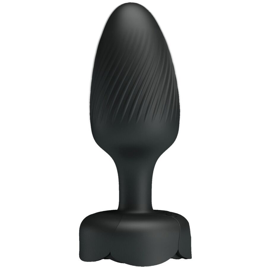 PRETTY LOVE - OLMAN ANAL PLUG WITH LED LIGHT BLACK 8.8 CM - Image 4