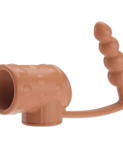 Alternative view of PRETTY LOVE - PENIS SLEEVE WITH ANAL PLUG NATURAL