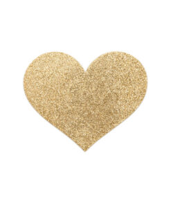 BIJOUX - INDISCRETS FLASH GOLDEN HEART NIPPLE COVERS