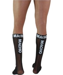 Alternative view of MACHO - THIN SOCKS ONE SIZE BLACK