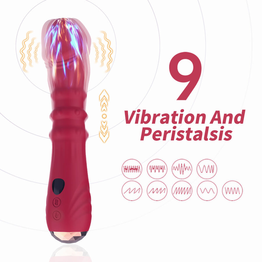 ARMONY - THERMO-ADJUSTABLE POINT A STIMULATOR VIBRATOR DILDO RED - Image 3